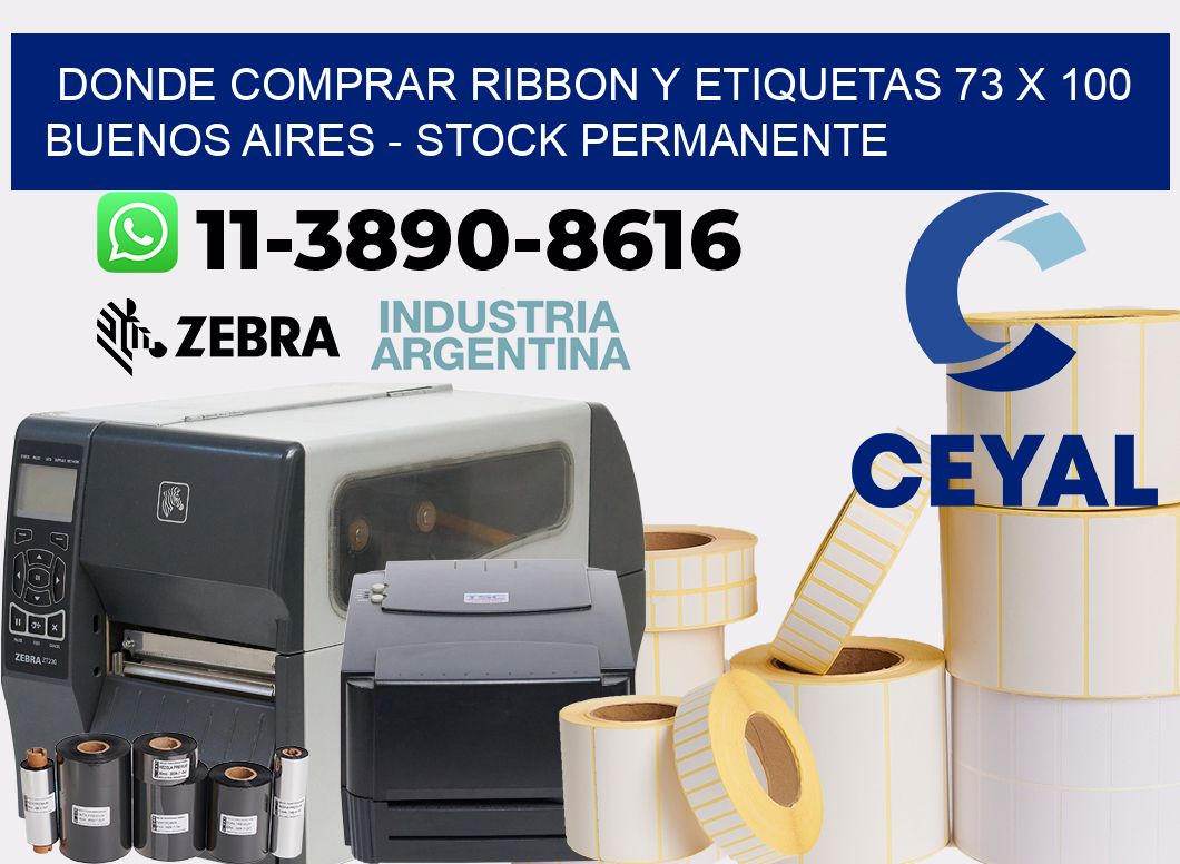 Donde Comprar ribbon y etiquetas 73 x 100 Buenos Aires - Stock permanente