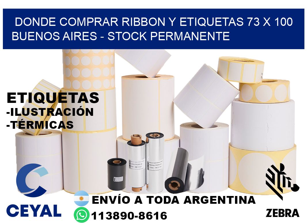 Donde Comprar ribbon y etiquetas 73 x 100 Buenos Aires - Stock permanente