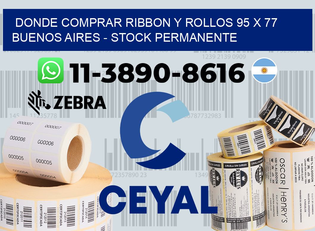 Donde Comprar ribbon y rollos 95 x 77 Buenos Aires - Stock permanente
