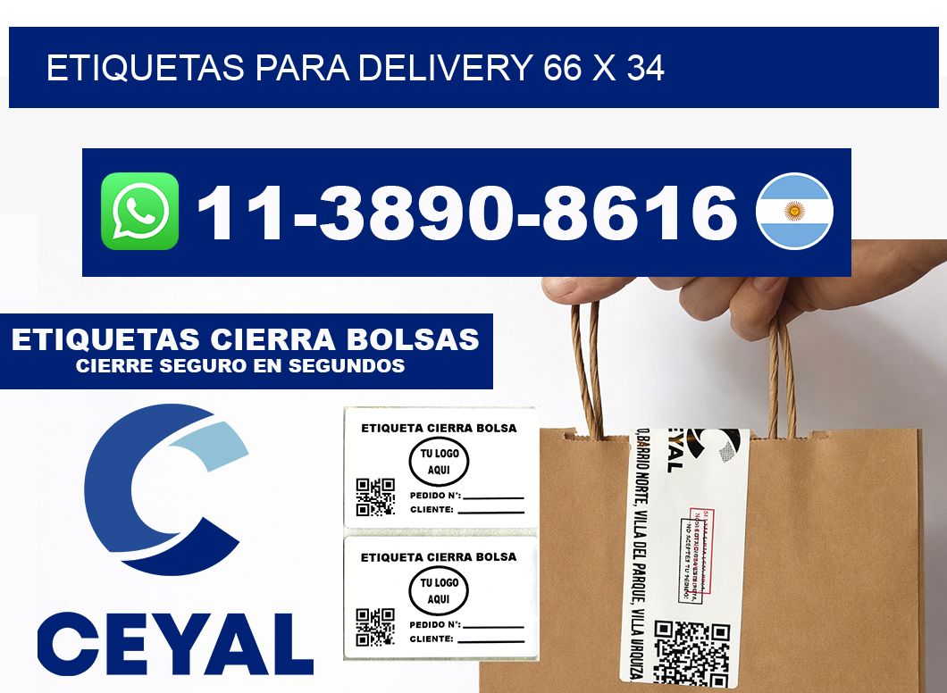 ETIQUETAS PARA DELIVERY 66 x 34