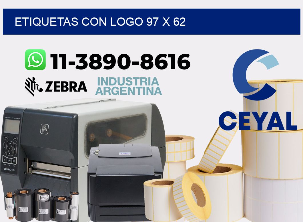 Etiquetas con logo 97 x 62