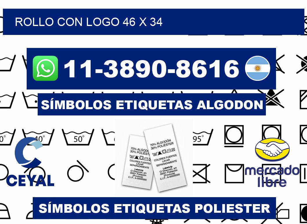 Rollo con logo 46 x 34