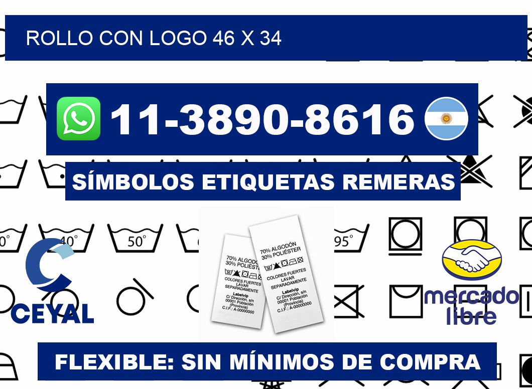 Rollo con logo 46 x 34