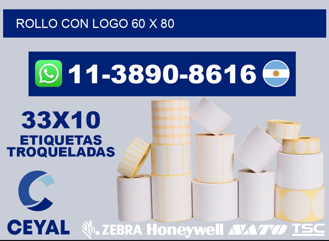 Rollo con logo 60 x 80