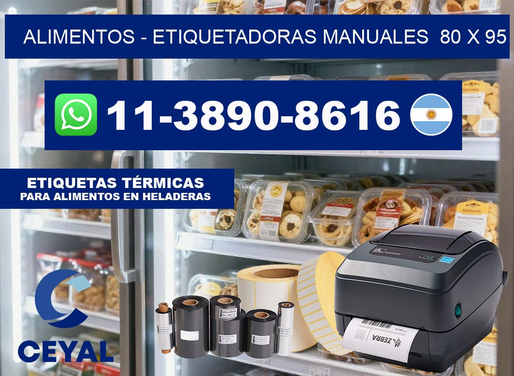 alimentos – Etiquetadoras Manuales  80 x 95