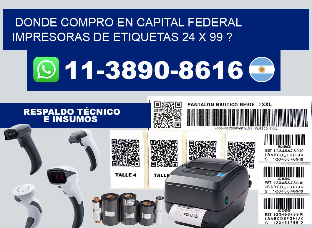 donde compro en capital federal impresoras de etiquetas 24 x 99 ?