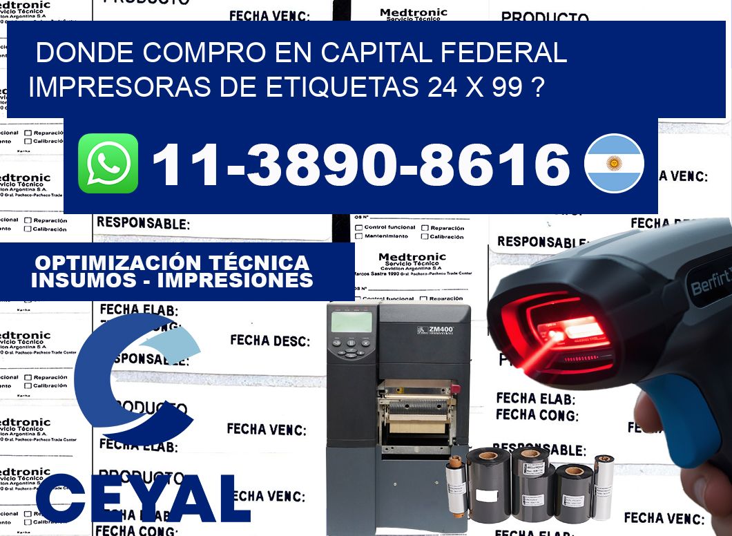 donde compro en capital federal impresoras de etiquetas 24 x 99 ?