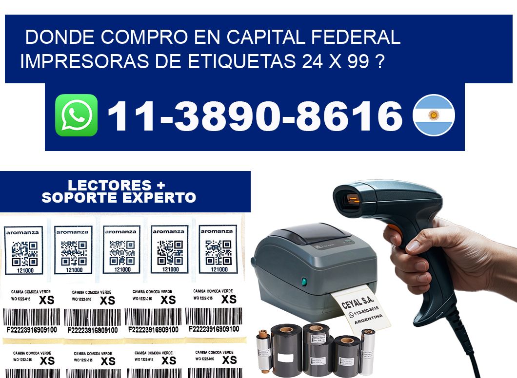 donde compro en capital federal impresoras de etiquetas 24 x 99 ?