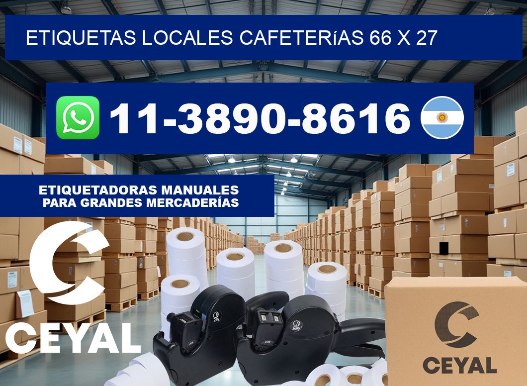 etiquetas locales cafeterías 66 x 27