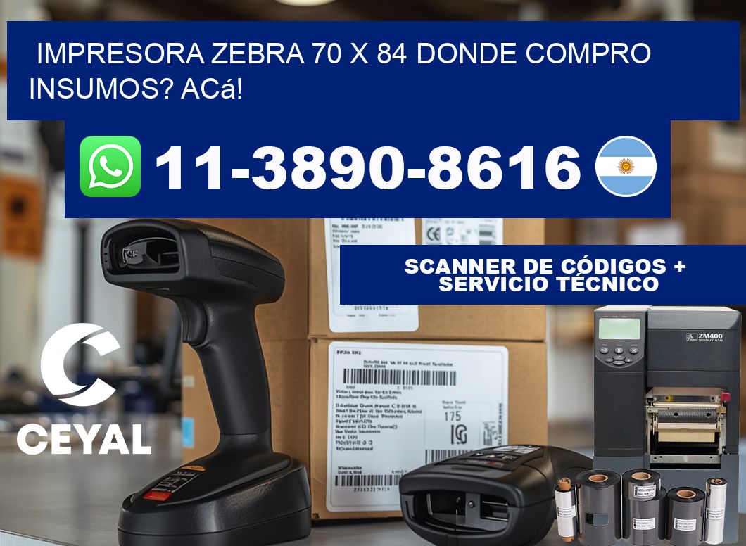 impresora zebra 70 x 84 Donde compro insumos? Acá!