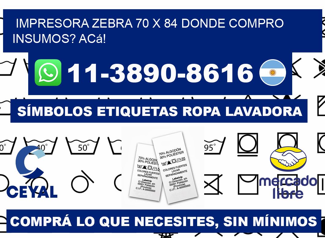 impresora zebra 70 x 84 Donde compro insumos? Acá!