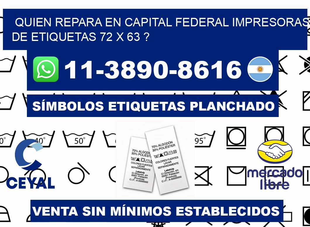 quien repara en capital federal impresoras de etiquetas 72 x 63 ?