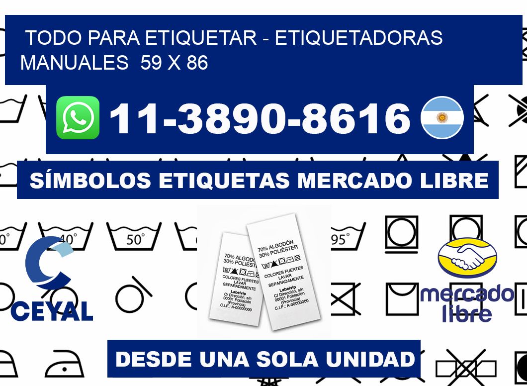 todo para etiquetar - Etiquetadoras Manuales  59 x 86
