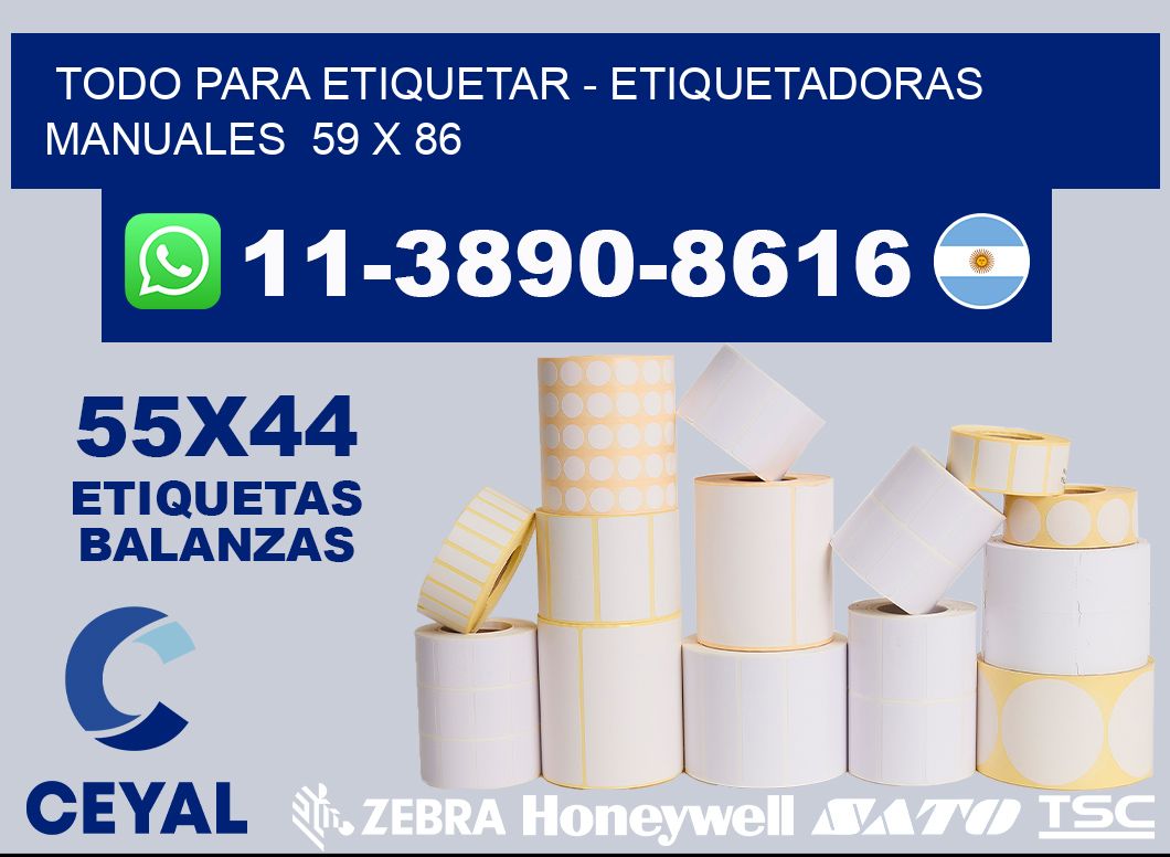 todo para etiquetar – Etiquetadoras Manuales  59 x 86