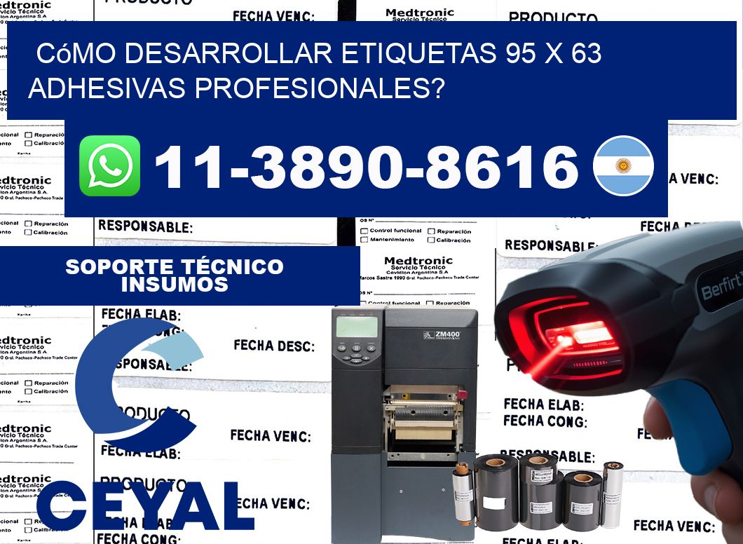 Cómo desarrollar etiquetas 95 x 63 adhesivas profesionales?
