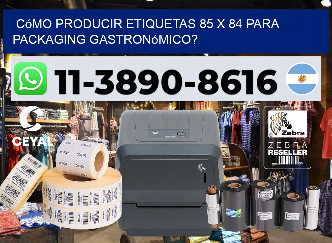 Cómo producir etiquetas 85 x 84 para packaging gastronómico?