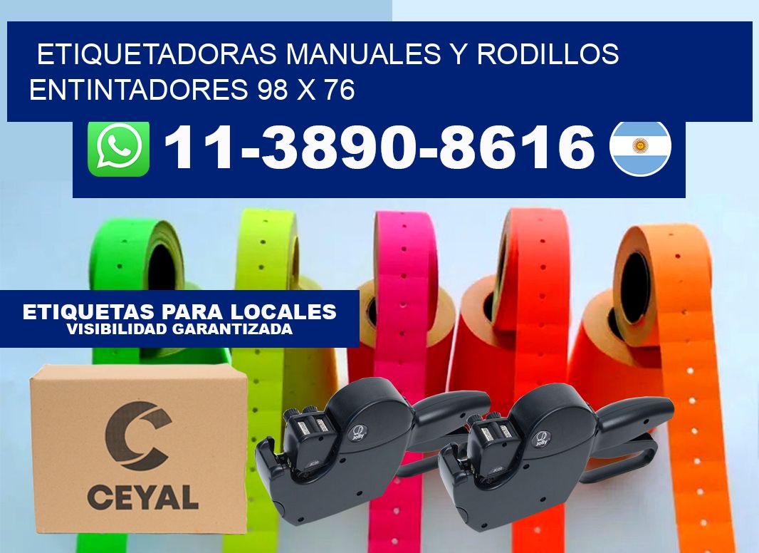 Etiquetadoras manuales y rodillos entintadores 98 x 76