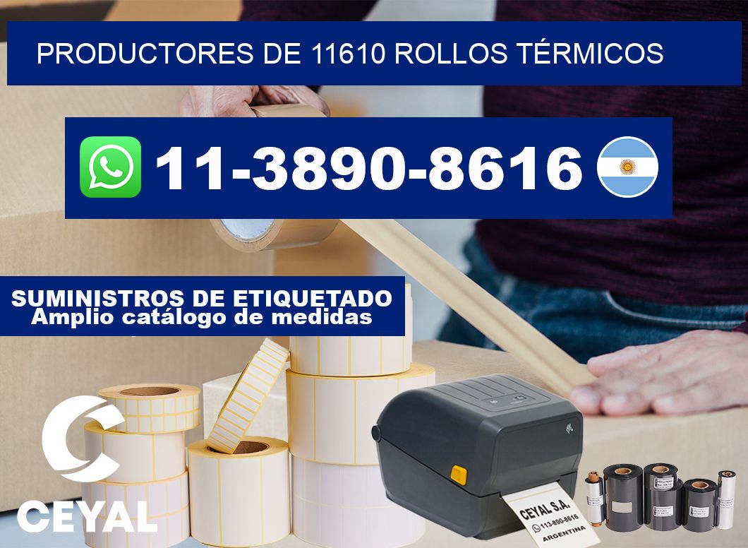 PRODUCTORES DE 11610 ROLLOS TÉRMICOS