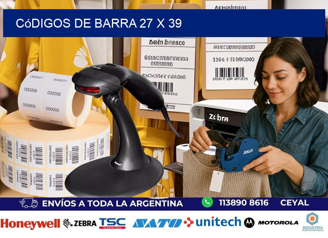 códigos de barra 27 x 39