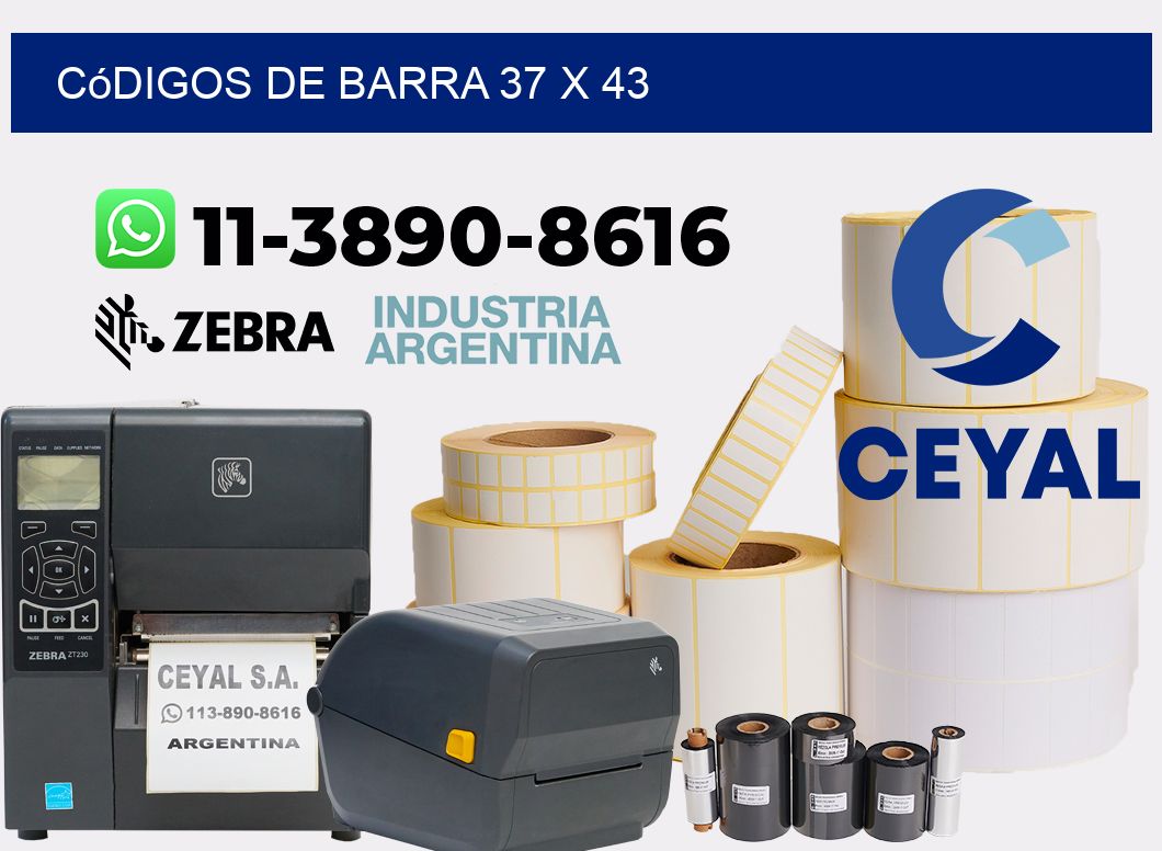 códigos de barra 37 x 43