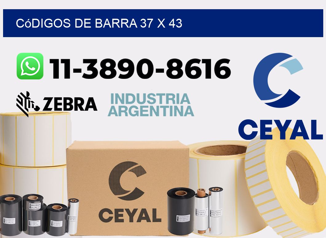 códigos de barra 37 x 43