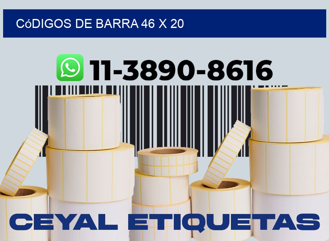 códigos de barra 46 x 20