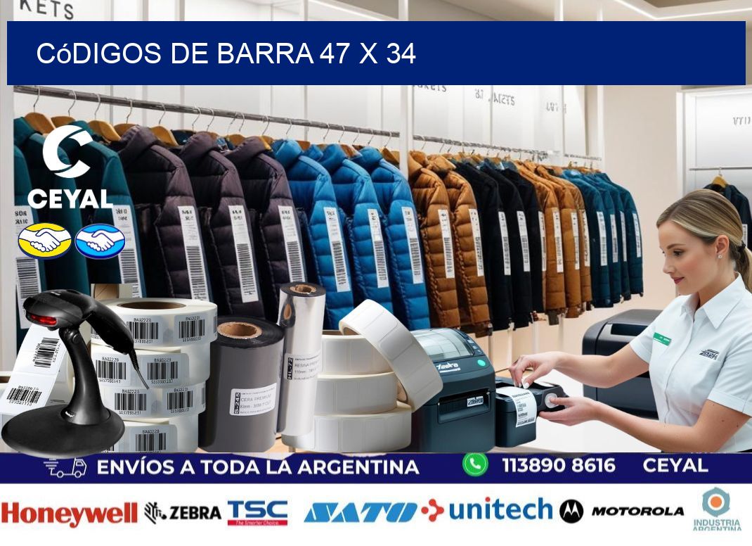 códigos de barra 47 x 34