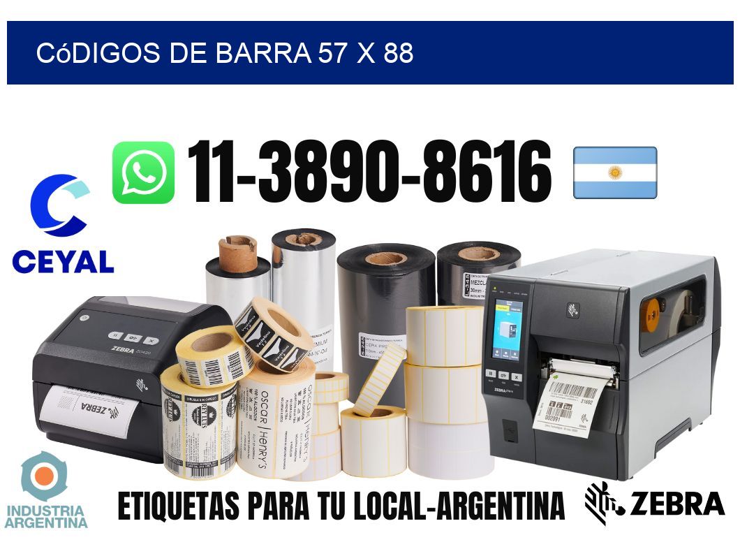 códigos de barra 57 x 88