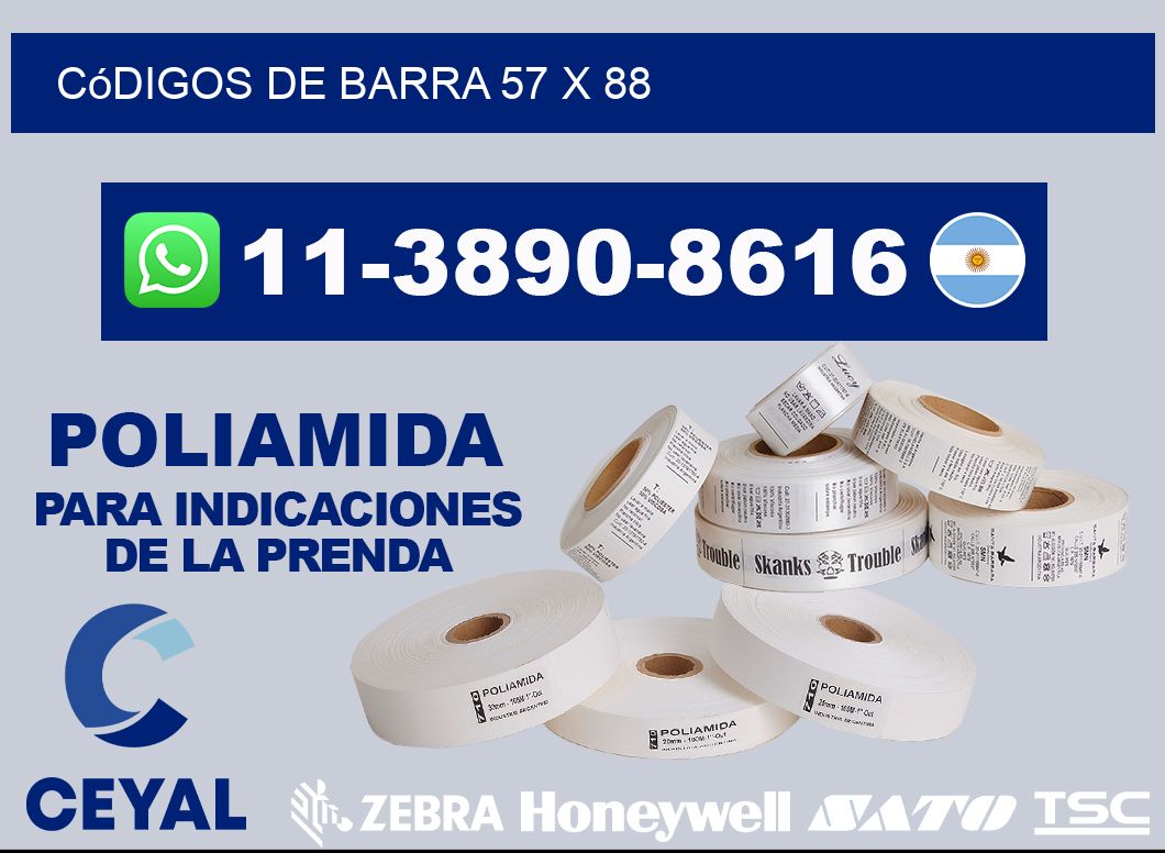 códigos de barra 57 x 88
