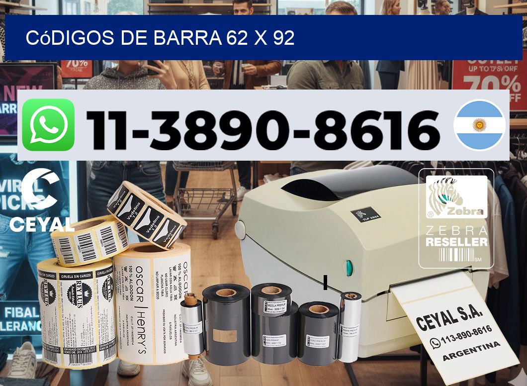 códigos de barra 62 x 92