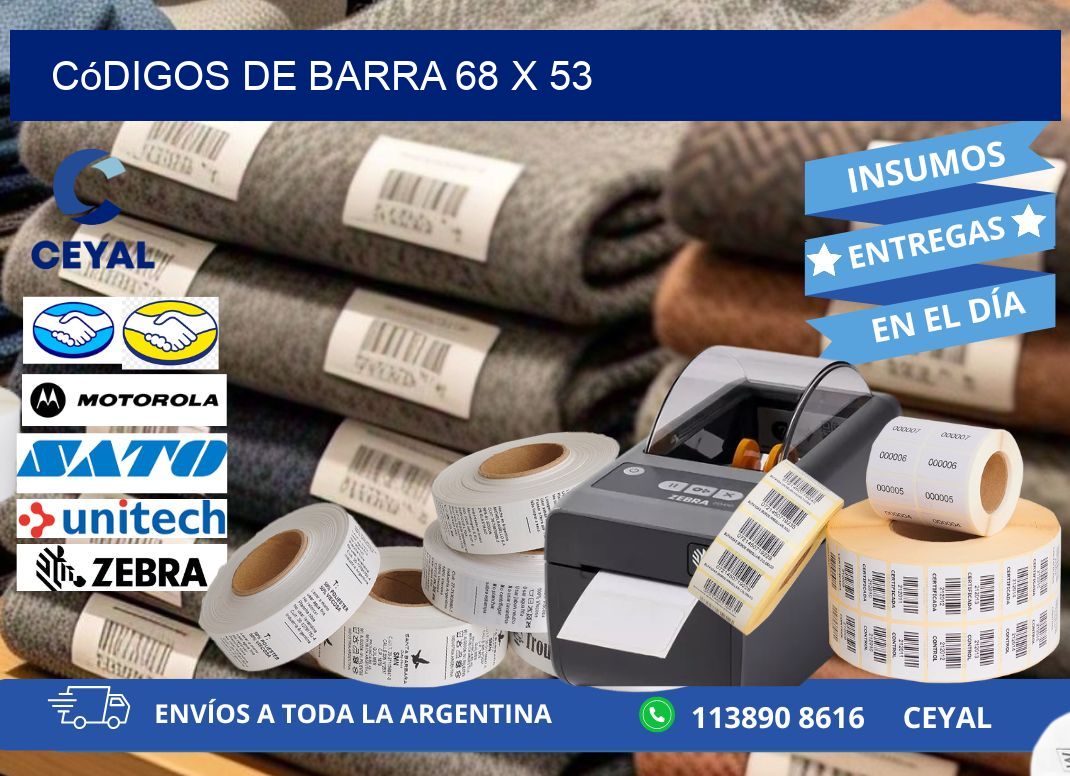 códigos de barra 68 x 53
