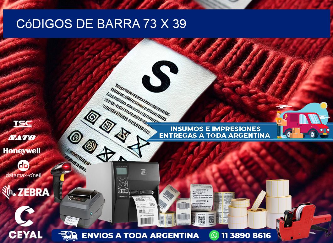 códigos de barra 73 x 39