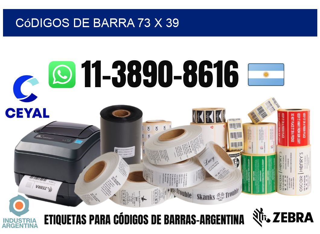 códigos de barra 73 x 39