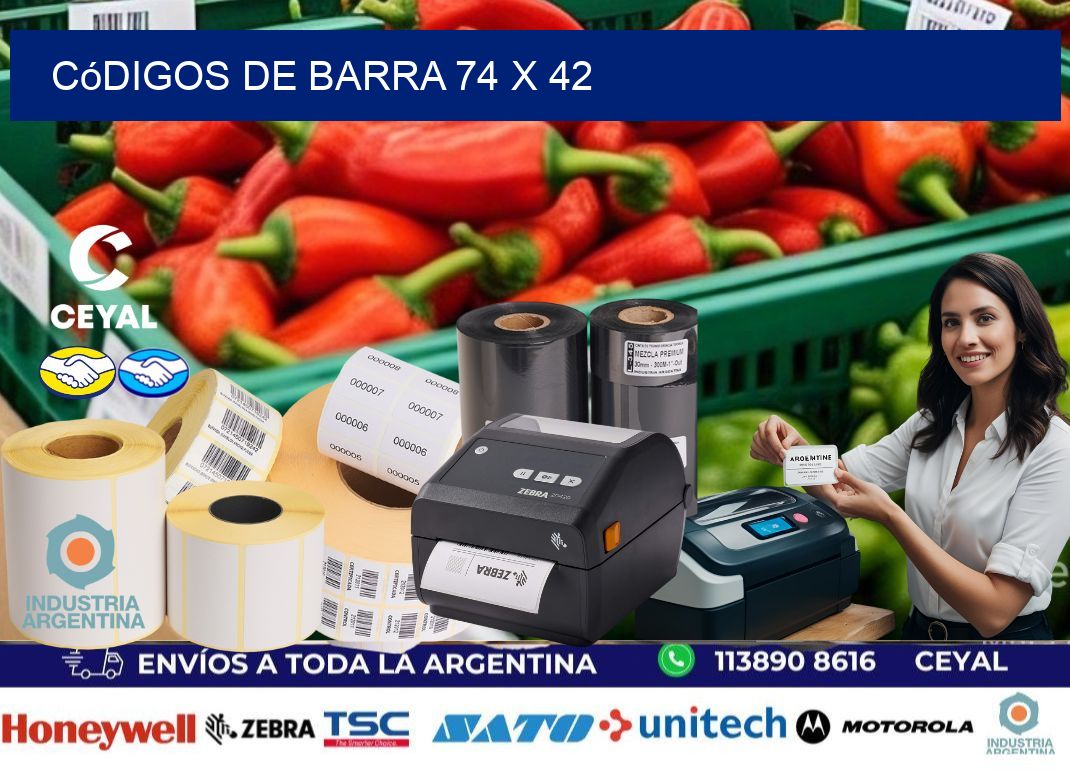códigos de barra 74 x 42