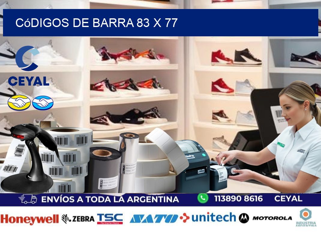 códigos de barra 83 x 77
