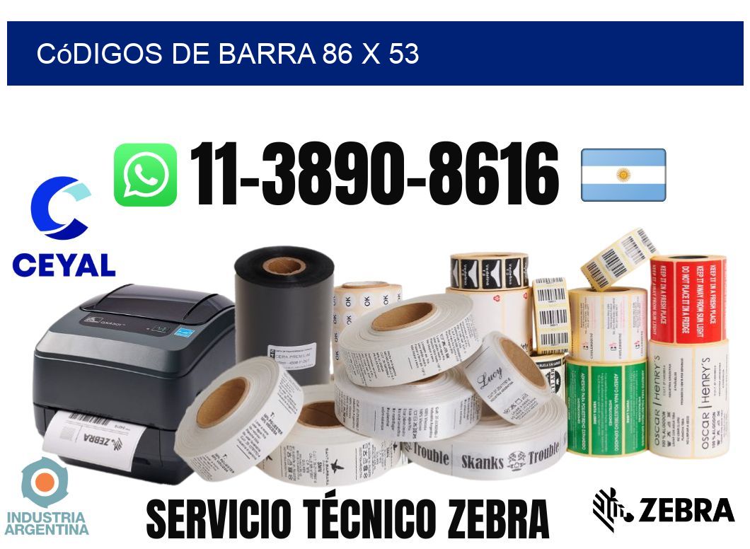 códigos de barra 86 x 53