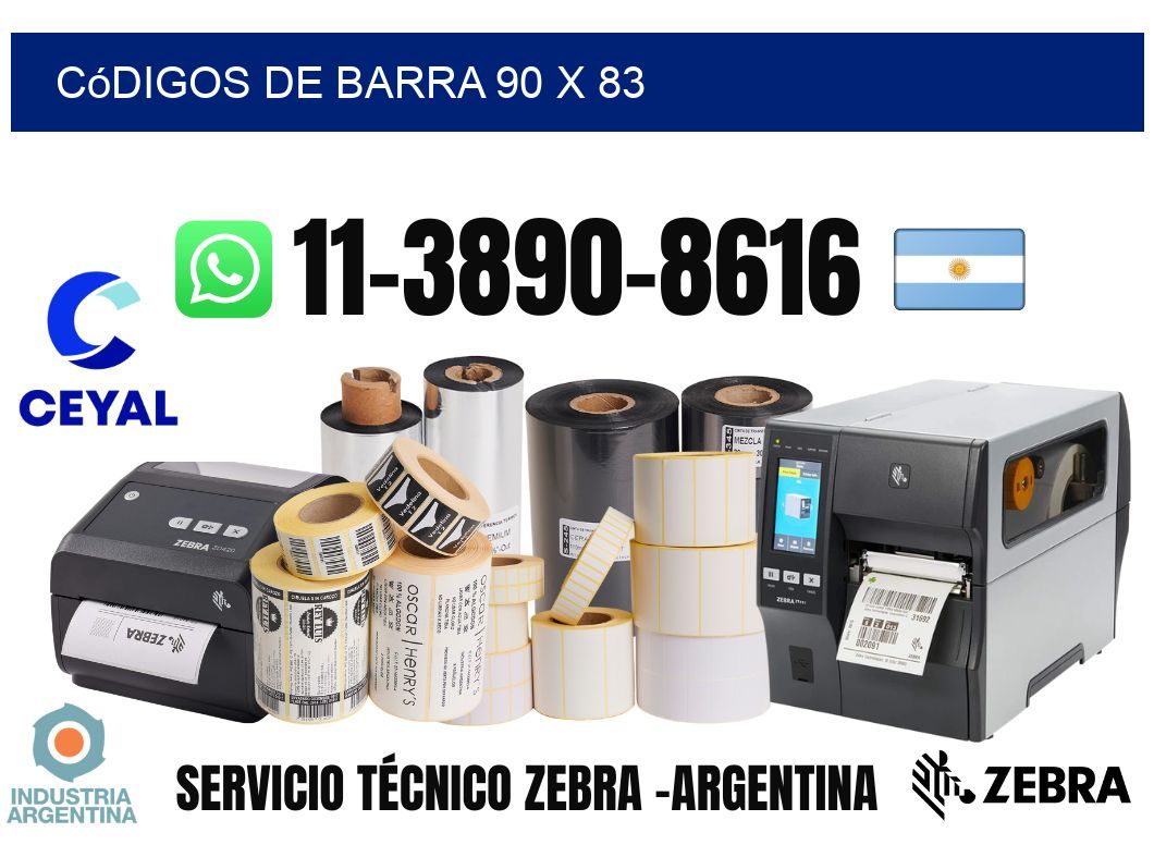 códigos de barra 90 x 83