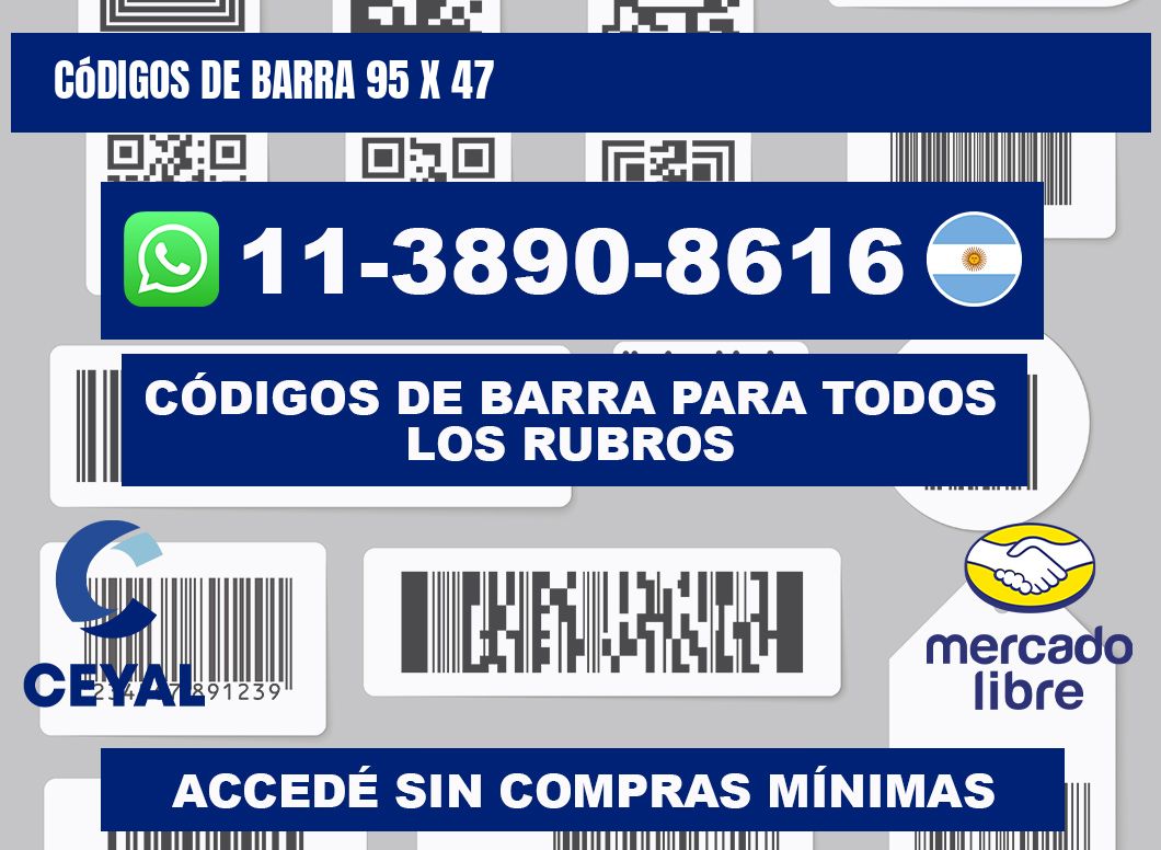 códigos de barra 95 x 47