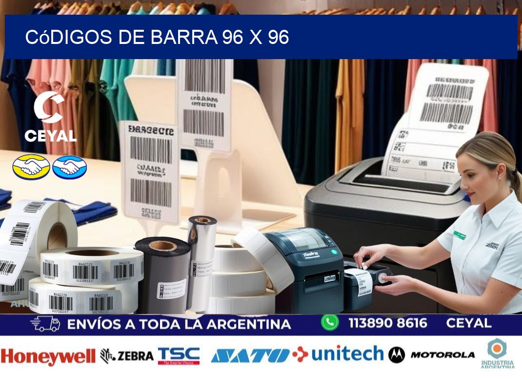 códigos de barra 96 x 96