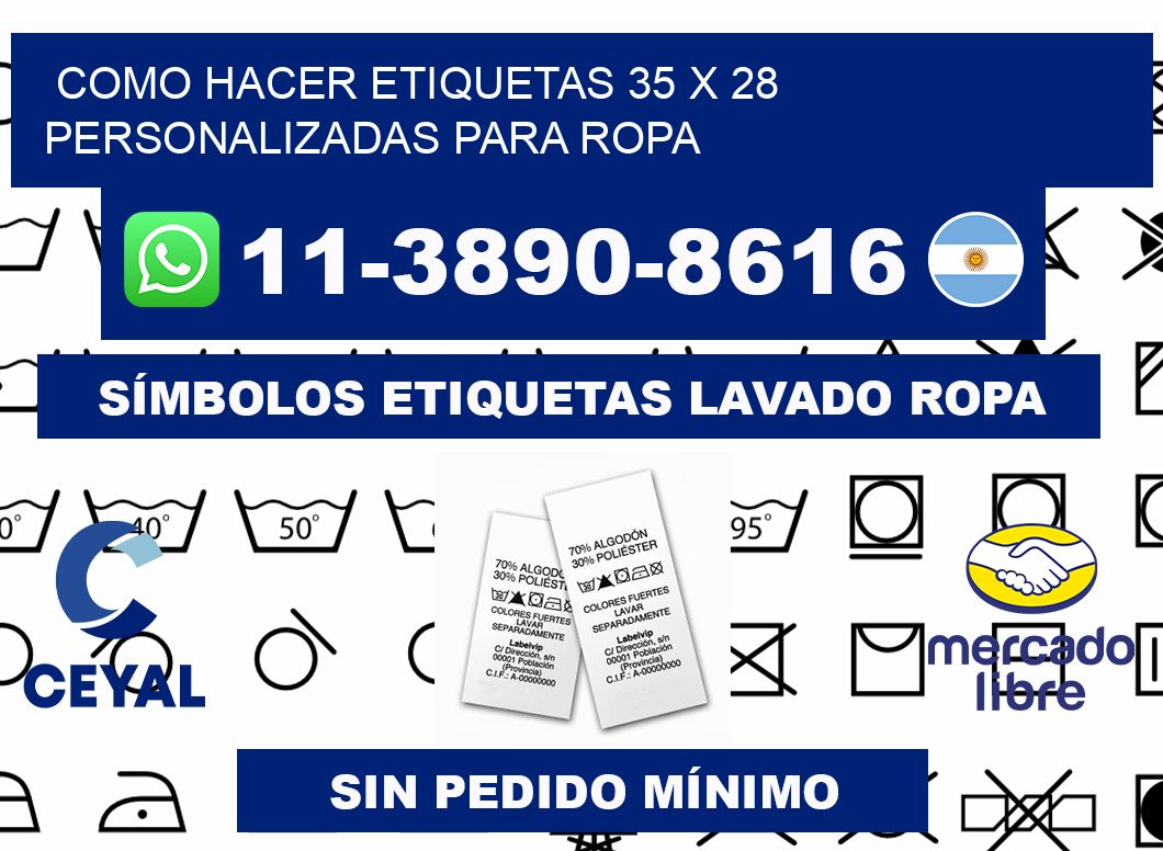 como hacer etiquetas 35 x 28 personalizadas para ropa