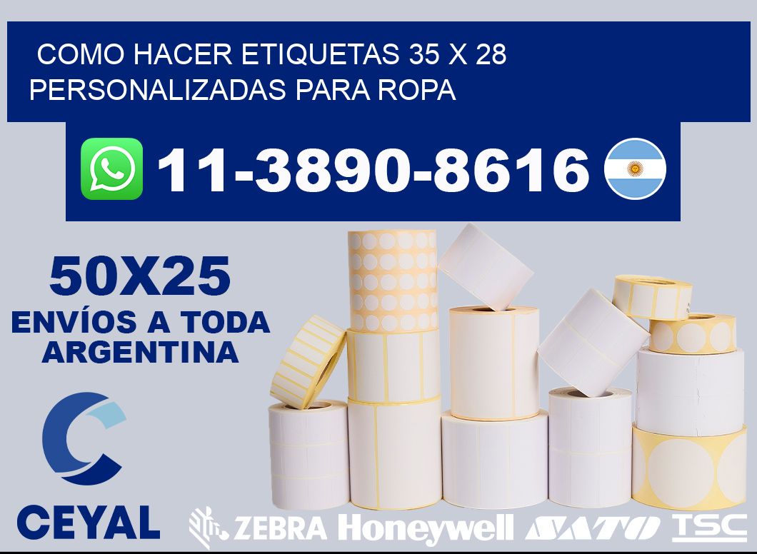 como hacer etiquetas 35 x 28 personalizadas para ropa