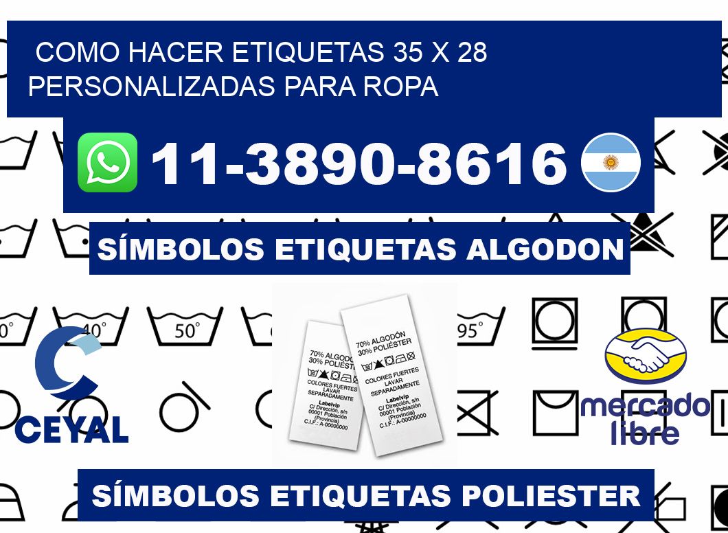 como hacer etiquetas 35 x 28 personalizadas para ropa