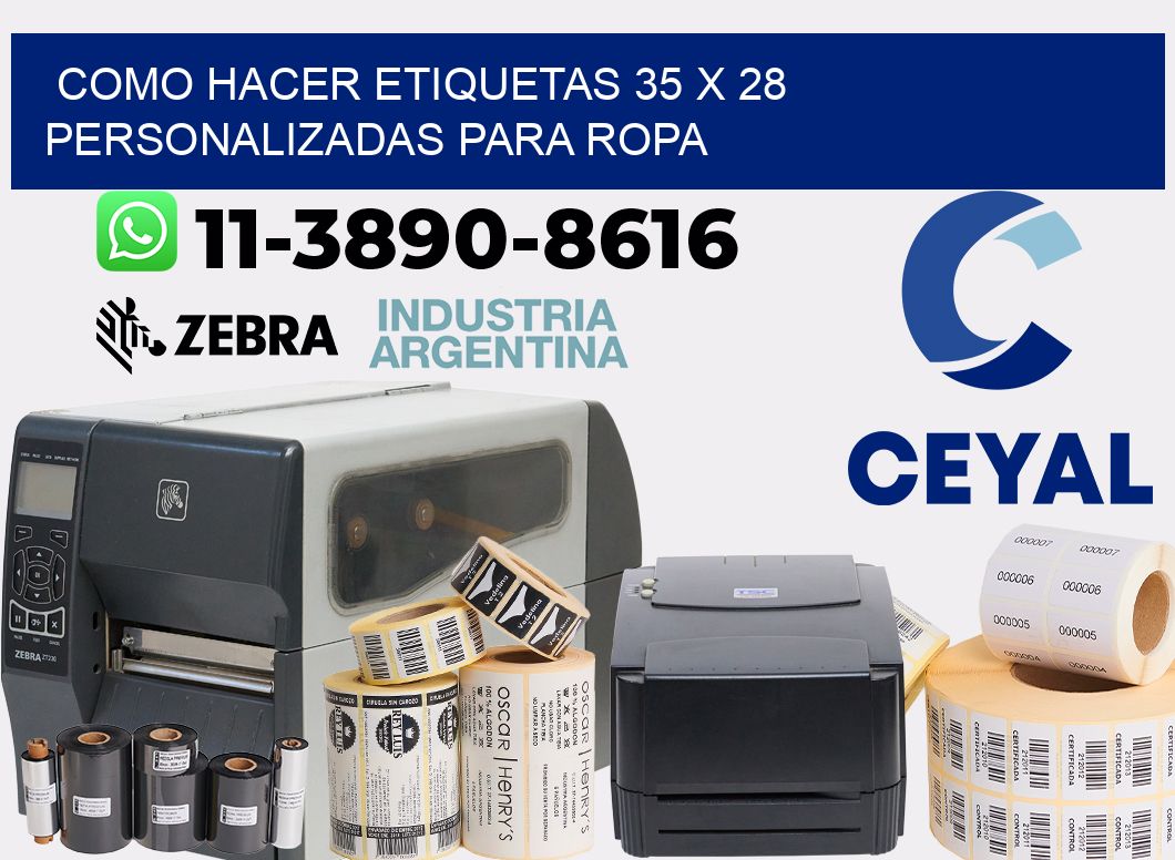 como hacer etiquetas 35 x 28 personalizadas para ropa