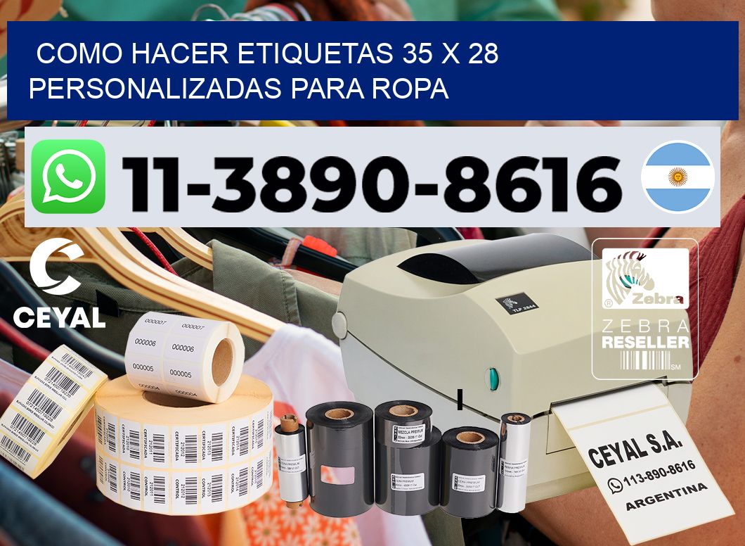 como hacer etiquetas 35 x 28 personalizadas para ropa