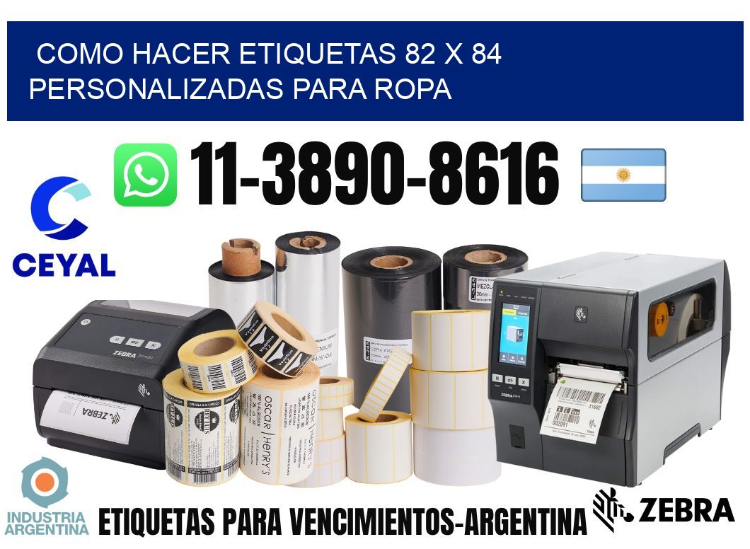 como hacer etiquetas 82 x 84 personalizadas para ropa