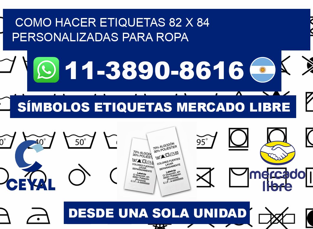 como hacer etiquetas 82 x 84 personalizadas para ropa