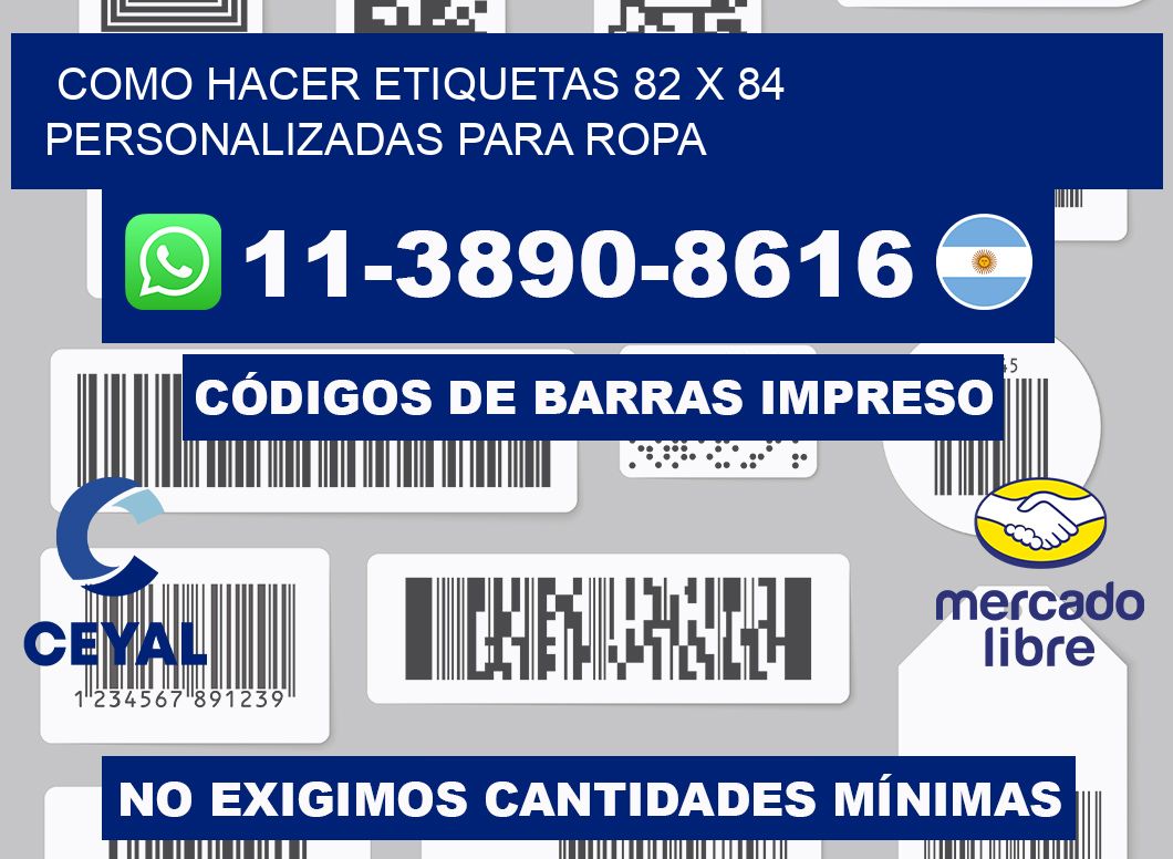 como hacer etiquetas 82 x 84 personalizadas para ropa