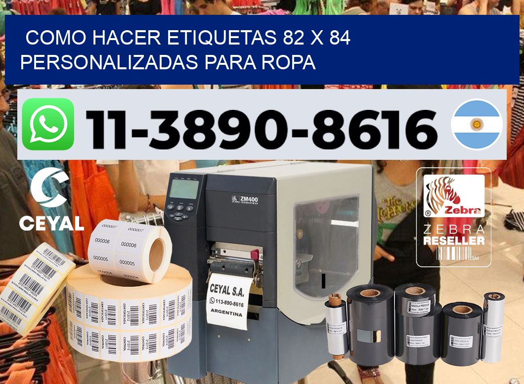 como hacer etiquetas 82 x 84 personalizadas para ropa
