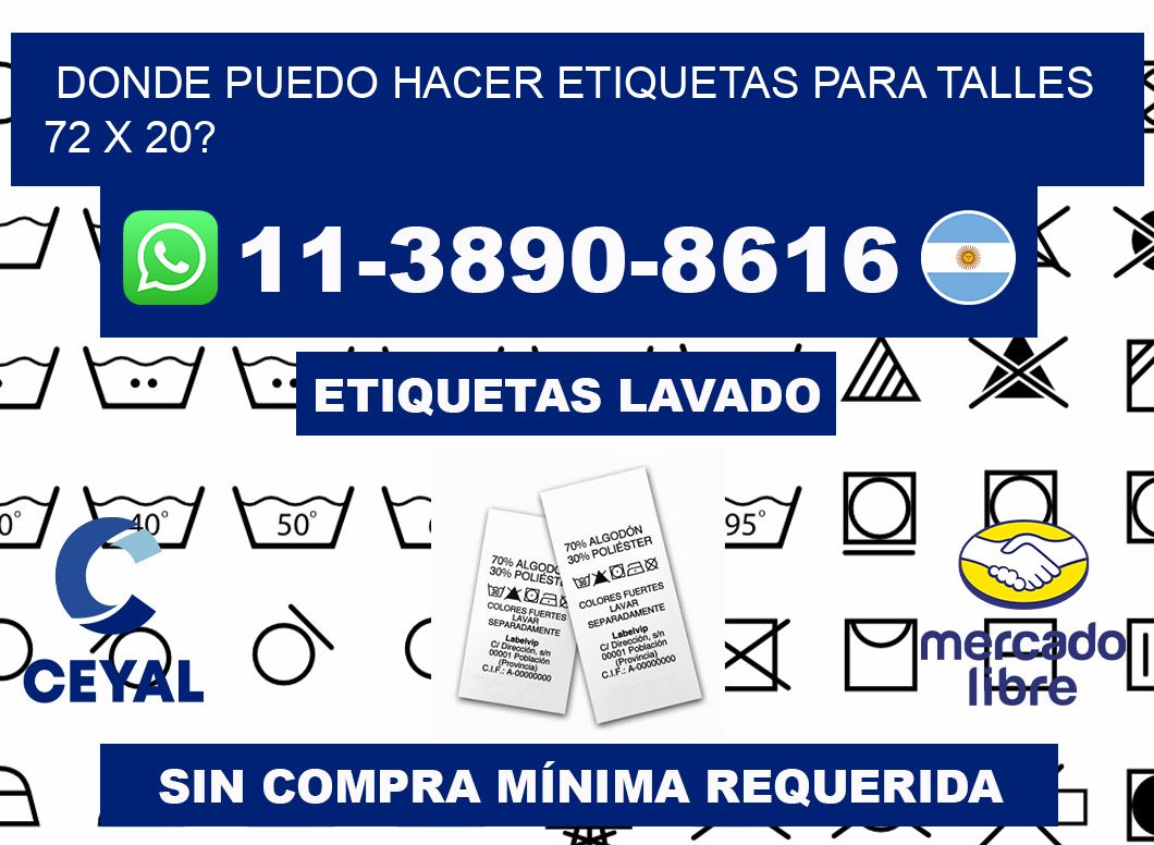 donde puedo hacer etiquetas para talles 72 x 20?