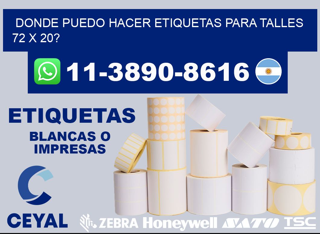 donde puedo hacer etiquetas para talles 72 x 20?